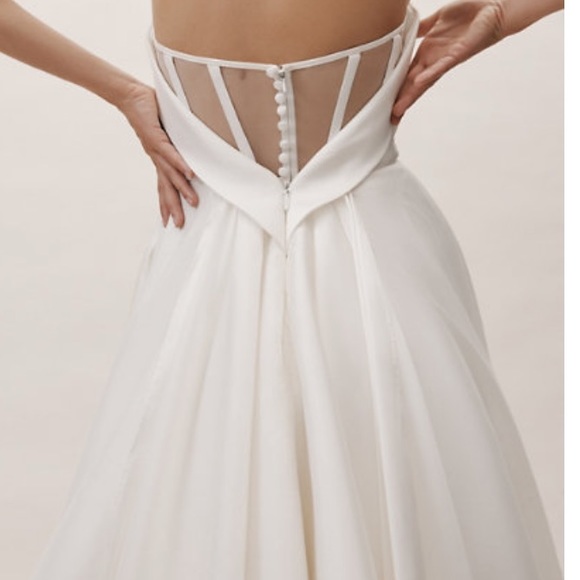 NWT Jenny Yoo Carrington Gown (Ivory) - Picture 7 of 10